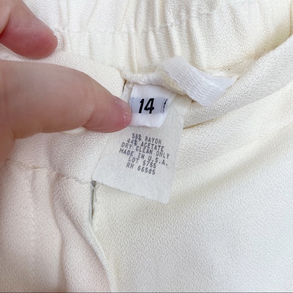 Vintage 90's Cream Trousers - Picture 5 of 5